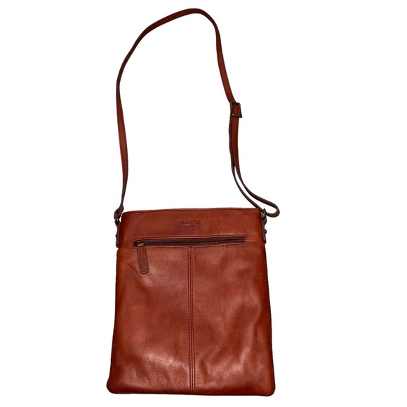 Margot McKinney Brown Leather Crossbody Bag Purse